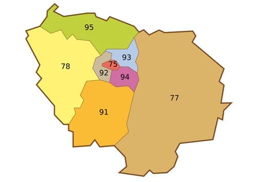 Carte Ile-de-France